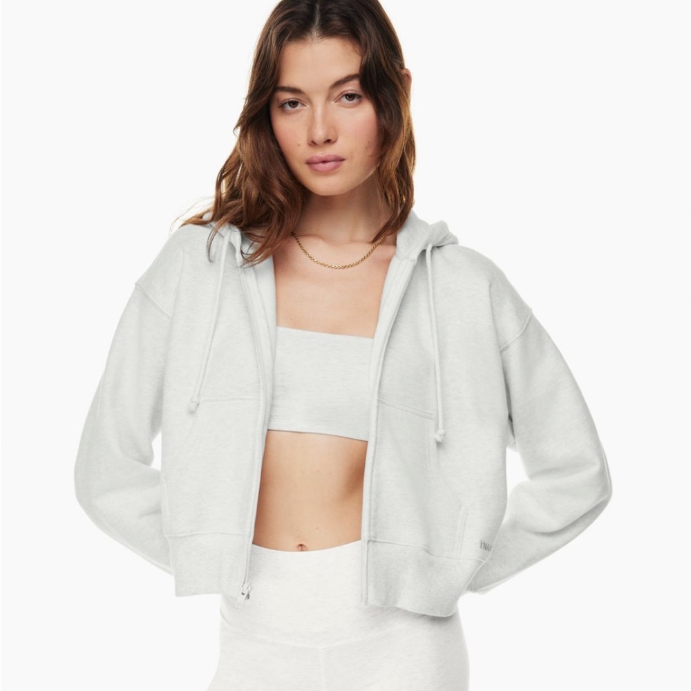 TNA Fleece Boyfriend Boxy Zip Hoodie